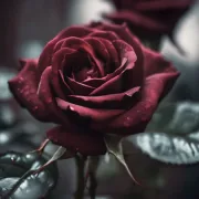 Роза Тъмна Лукса - на гол корен